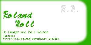 roland moll business card